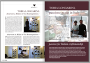 Let's talk about ... tobia longarini in the milan showroom, via montenapoleone, 1